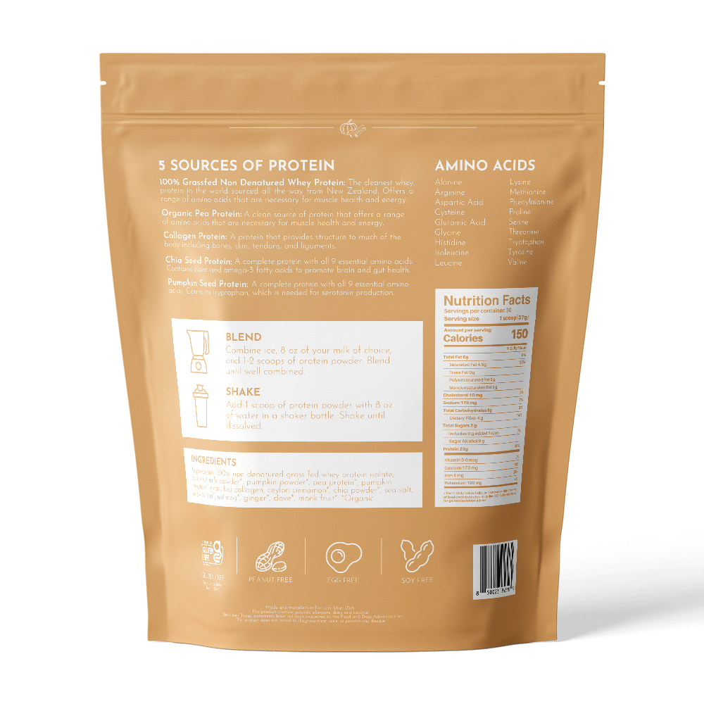 Seasonal Pumpkin Spice Protein Powder