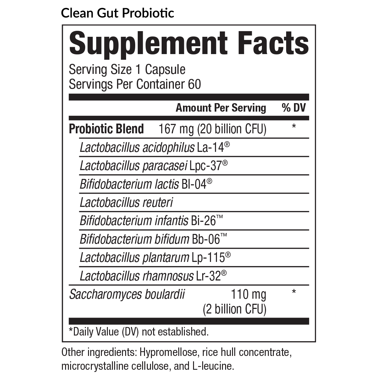 Clean Gut Probiotic