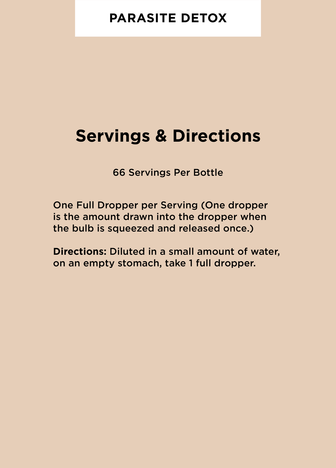 Parasite Detox Tonic