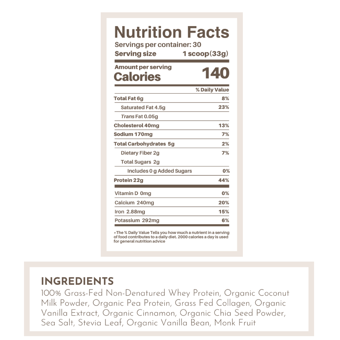 Vanilla Bean Protein Powder