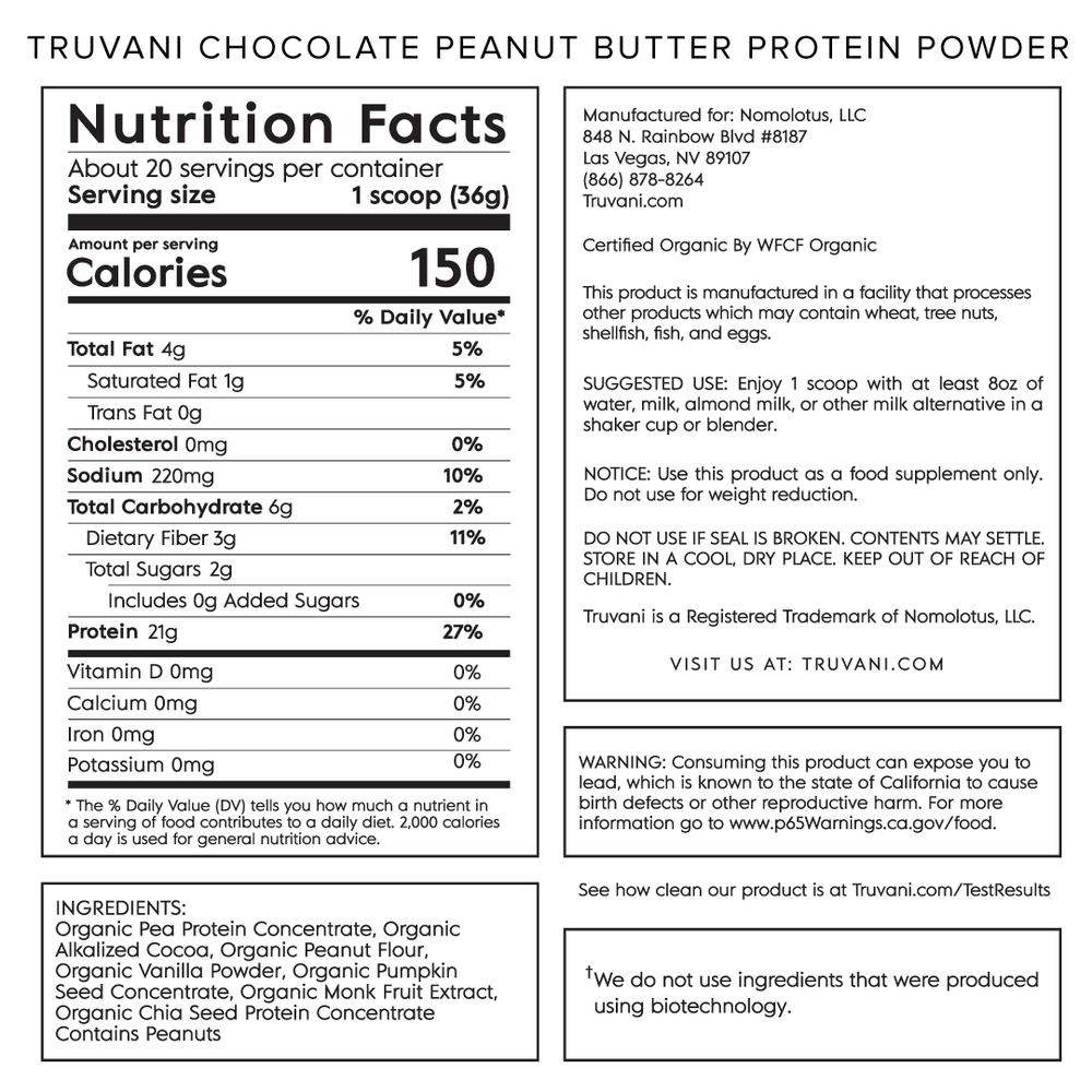 Chocolate and Peanut Butter Plant Based Protein