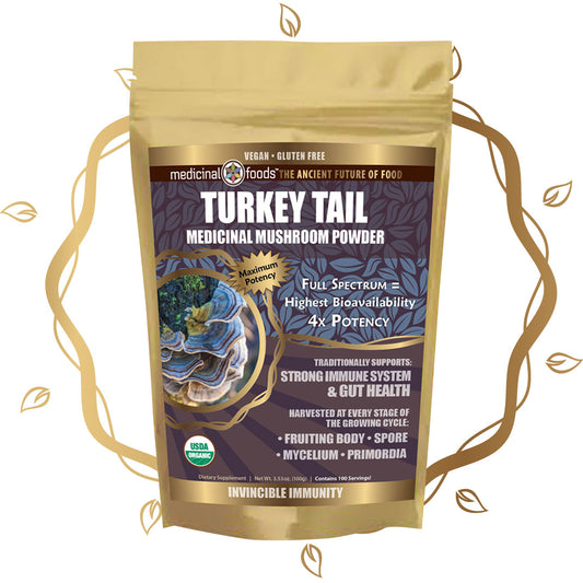 Turkey Tail Mushroom Powder Full-Spectrum Immunity Mushroom